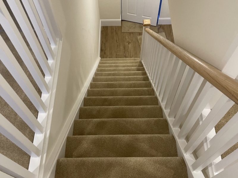 Fully fitted stairs in Linwood Summer Meadow by Cormar.