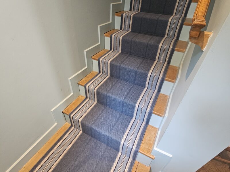 Roger Oates Design -Westport Indigo - 70cm Runner