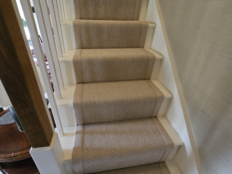 Fibre Flooring - Flatweave Herringbone - Chalke